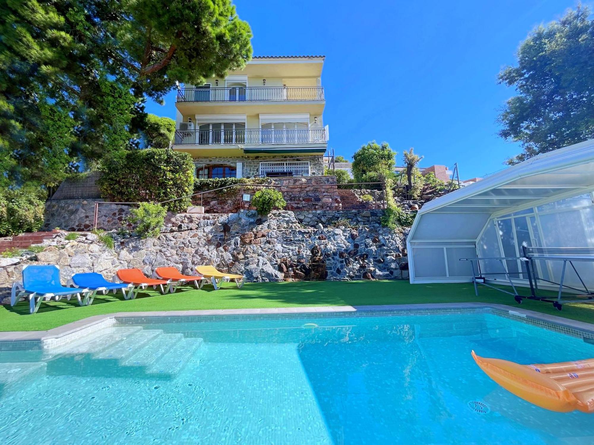 Villa Con Piscina Privada Climatizada 29ºc Santa Susanna Exterior foto